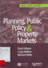Planning, public policy & property markets